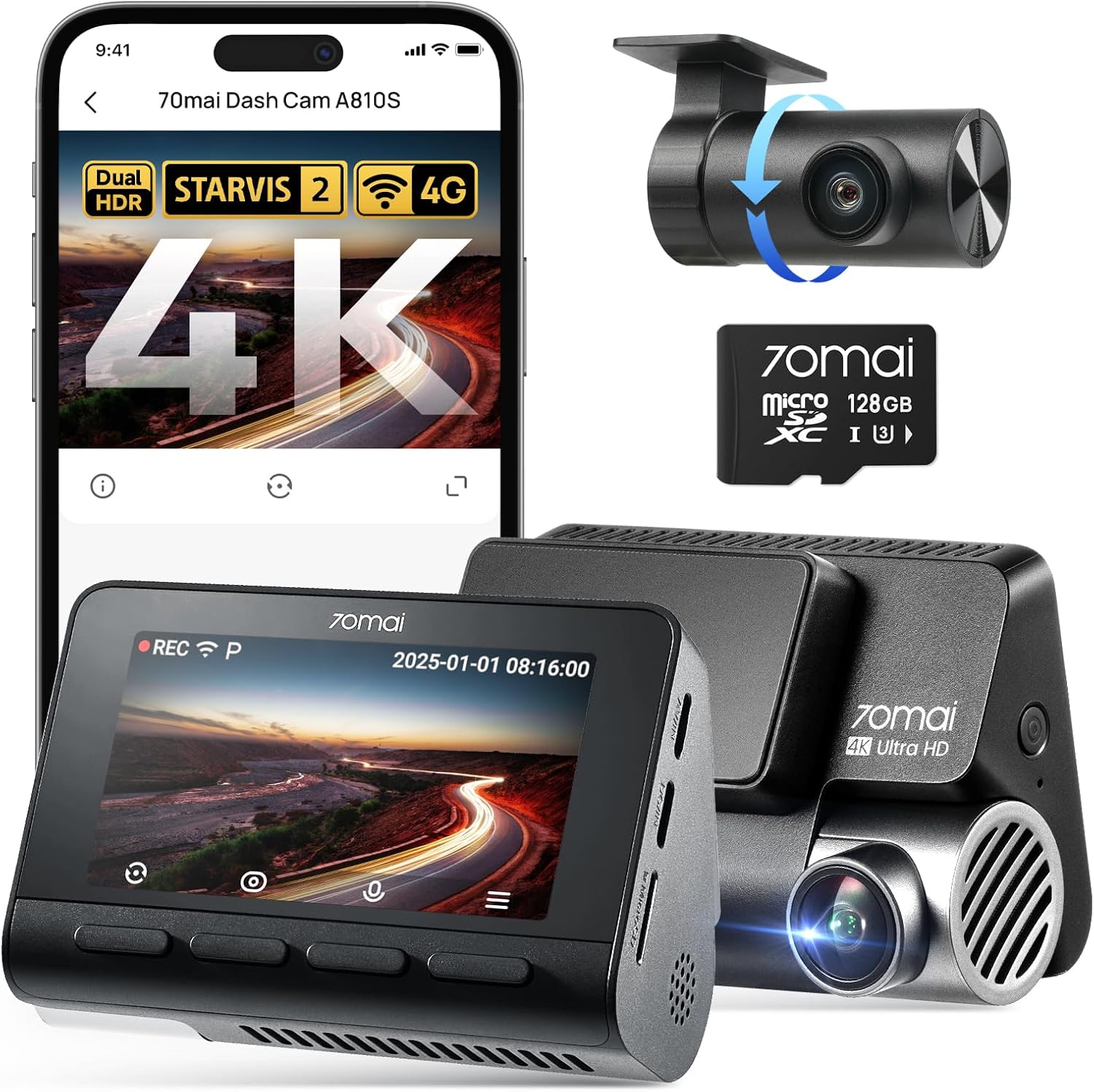 70mai Dash Cam A810S